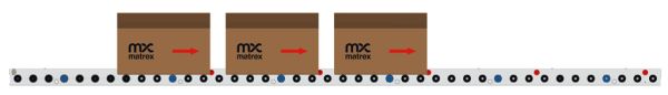 convoyeur à accumulation sans contact - mode train - MATREX